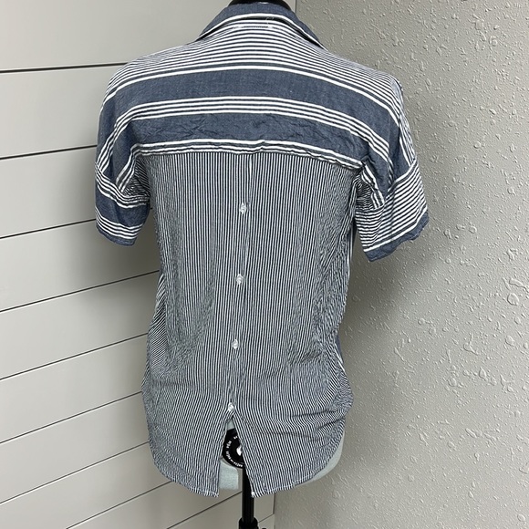 Button-Back Striped Shirt - Picture 3 of 7